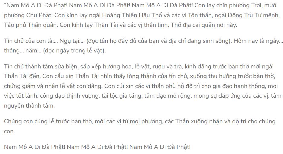Cách cầu trúng số ở bàn thờ Thổ Địa – Thần Tài