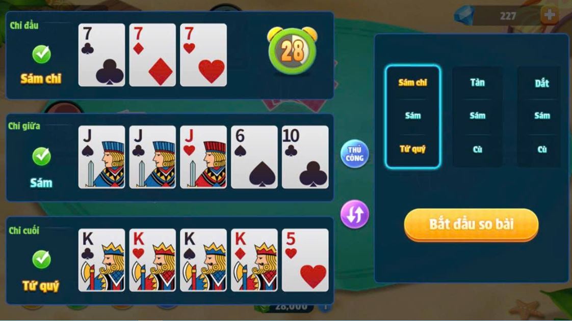 Bí quyết nhanh thắng lớn như cao thủ khi chơi Binh Xập Xám